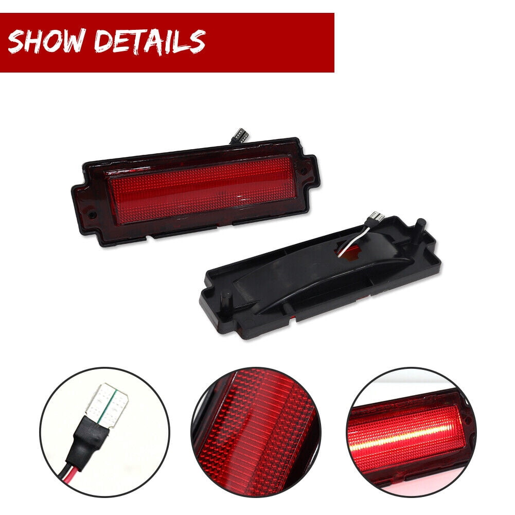 For 1981-1988 Chevy Monte Carlo SS Smoked Front & Rear Fender Side Marker Lights - Foto 4