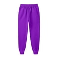 thumbnail image 6 of YDKZYMD Cargo Sweatpants for Men Jogger Fleece Cinch Bottom with Pocket Workout Drawstring Joggers Pants Athletic Hiking Sweatpants Winter Warm Heavyweight Baggy Pants Purple 4XL, 6 of 6