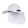 thumbnail image 1 of TopHeadwear 4 Panel Large Bill Flap Sun Hat - White, 1 of 5