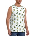 thumbnail image 2 of Disketp Cute Avocado Yoga Sleeveless Tshirts For Men, Muscle Shirts For Men Dry Fit Tank Top-Small, 2 of 8