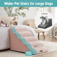 thumbnail image 3 of Dog Stairs for Small Dogs .” H Pet Step with Leakproof Cover High Density Foam Cat Ramp for Couch Sofa or Chair Lightweight Durable Comfort .x.x Step, 3 of 8