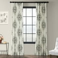thumbnail image 2 of Kerala Cocoa Printed Cotton Twill Curtain (1 Panel), Kerala Cocoa, 50W X 108L, 2 of 6