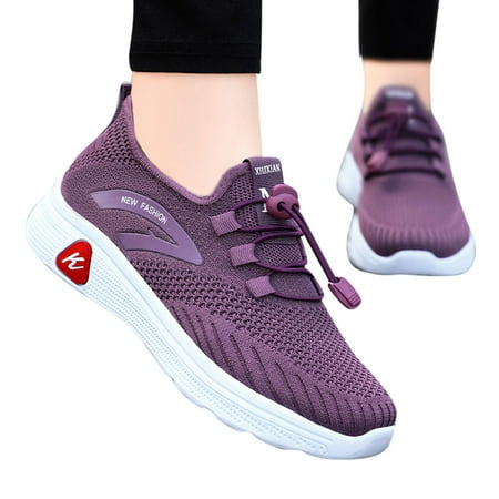Mepaouo Women s Fashion Sneakers Memory Foam Quick Lace Running Shoes Lightweight Walking Shoes