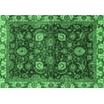 thumbnail image 1 of Ahgly Company Indoor Rectangle Abstract Emerald Green Modern Area Rugs, 4' x 6', 1 of 4
