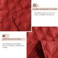 thumbnail image 5 of Exclusivo Mezcla Bed Quilt Set Twin Size for All Seasons, Stitched Pattern Quilted Bedspread/ Bedding Set/ Coverlet with 1 Pillow sham, Lightweight and Soft, Red, 5 of 7
