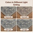 thumbnail image 7 of Design&I 6'x9' Washable Area Rug Sleek Flatweave Pet Friendly Boho Distressed Faded Vintage Wave Scroll Border Nautical Ocean Flowing Dynamic for Queen Size Bedroom, Under Bed, 7 of 7