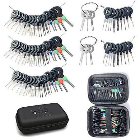 

Maerd Terminal Removal Tool Kit 76Pcs Terminal Ejector Kit for Car Pin Extractor Tool Set Release Electrical Wire Connector Puller Repair Key Removal Tools