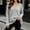 Gray, variant on Bnwani Plus Size Blouses for Women Waffle Pattern Loose Shirts Long Sleeve V-Neck Pullover Tops Elegant Army Green L