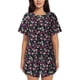thumbnail image 1 of Fotbe Daisies Flowers Conjunto de Pijama Estampado para Mujer, 2 Piezas, Ropa de Dormir con Camiseta de Manga Corta y Shorts Suaves-Medium, 1 of 6