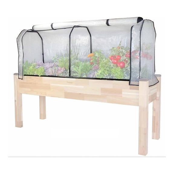 Greenhouse Cover 21x67x24in - Portable Plant Grow Tunnel - Steel Frame & Polyethylene Cover - Extend Growing Season - Fits CC_ELV2372