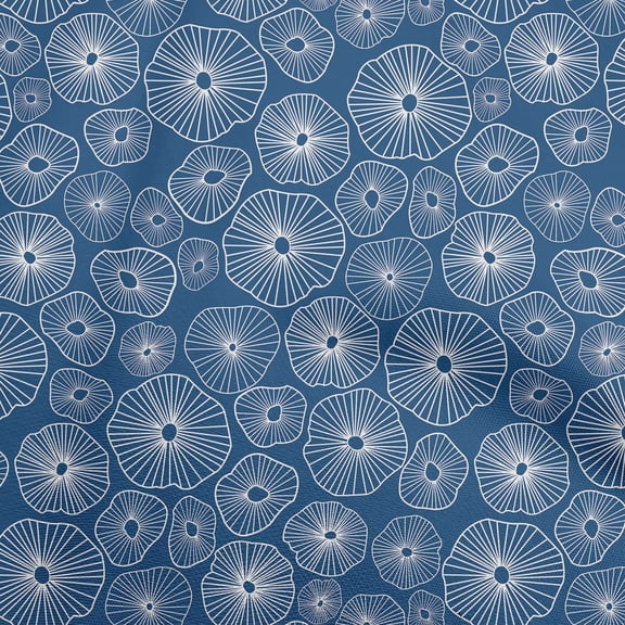 oneOone Polyester Lycra Blue Fabric Abstracts Craft Projects Decor Fabric Printed By The Yard 56 Inch Wide