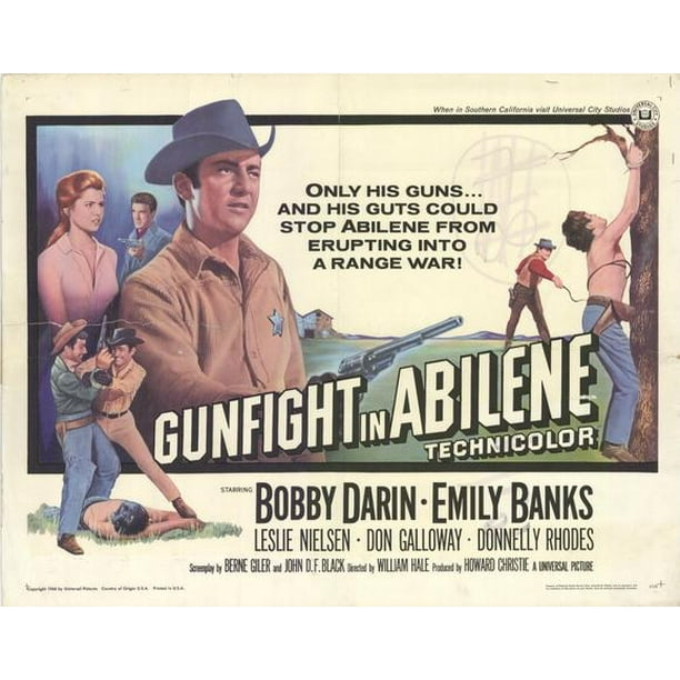 Gunfight in Abilene movie POSTER (Half Sheet Style A) (22" x 28