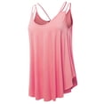 thumbnail image 2 of Women's Loose Fit Flowy V Neck Sexy Pleated Cami Tank Top With Plus Size, 2 of 5