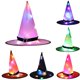 thumbnail image 3 of Moyic 6 uds sombrero con temática de Halloween LED brillante gorra de tela de Halloween fiesta de oficina en casa ornamento de vacaciones Kits de decoración para fiestas Moyic HA000275-00B, 3 of 6