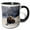 Black/White, variant on 3drose, Buffalo by the Mud Volcano at Yellowstone, 11oz Two-tone Red Mug