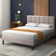 thumbnail image 1 of Zinus Lottie 35 inch Upholstered Platform Bed Frame, 1 of 9