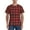 Red Black Plaid, variant on Red Strawberry Print Men's Dry Fit Mesh Athletic Shirts Moisture Wicking Tennis T-Shirt Tops