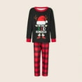 thumbnail image 1 of 2 Piece Matching Set Letter Printed Patchwork  Homewear Suits (Black S Men ), 1 of 8