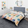thumbnail image 1 of Designart Ensemble de Housse de Couette à Motifs'motif Cercle Multicolore', 1 of 5