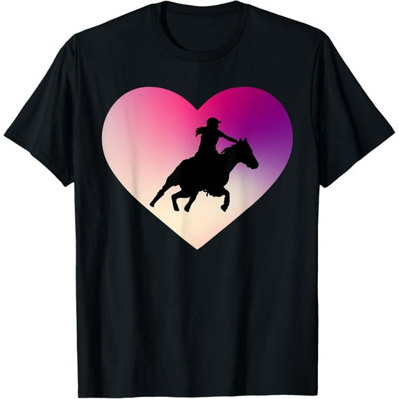 Exquisite and comfortable-Horse Show Heart Equestrian Jockey Showjumping Competition T-Shirt