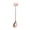 Rose Gold, variant on Nnndbs Halloween Bat Stainless Steel Spoon, Long Handle Coffee Stirring Spoon with Cute Bat Design, Gothic Dessert Teaspoon for Party Tableware