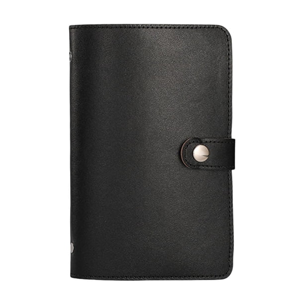 Organizador de libros de ahorro de dinero suministros flexibles con 100 envolturas de efectivo Binder de carpeta Presupuesto Desafío Binder for Decor Negro