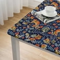 thumbnail image 5 of HAOXIT Autumn Theme Square Tablecloth,Stain Wrinkle Resistant Reusable Washable Print Square tablecloths,for Family Kitchen Gatherings Dining Dinner Decor(Multicolor) 52*52, 5 of 8