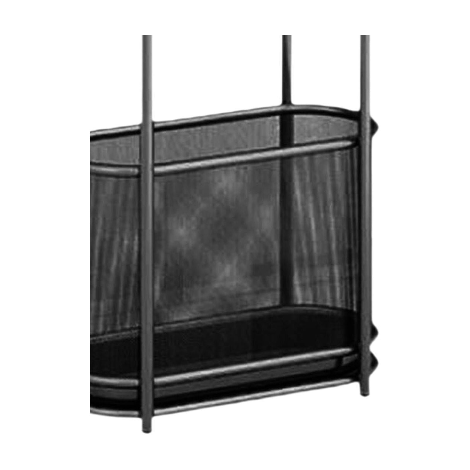 Fiocias Umbrella Rack Stand Holder Bin Iron Organizer Storage Rack Umbrella Stand Holder black
