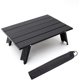 thumbnail image 1 of Mesa de playa personal, mini mesa plegable pequeña y portátil de aluminio para acampar (negro) oso de fresa Electrónica, 1 of 4