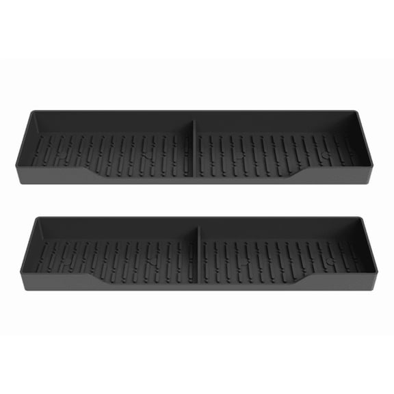 Pack Of 2 Multi-Purpose Silicone Stove Mat: Your Cooktop & Drain Water