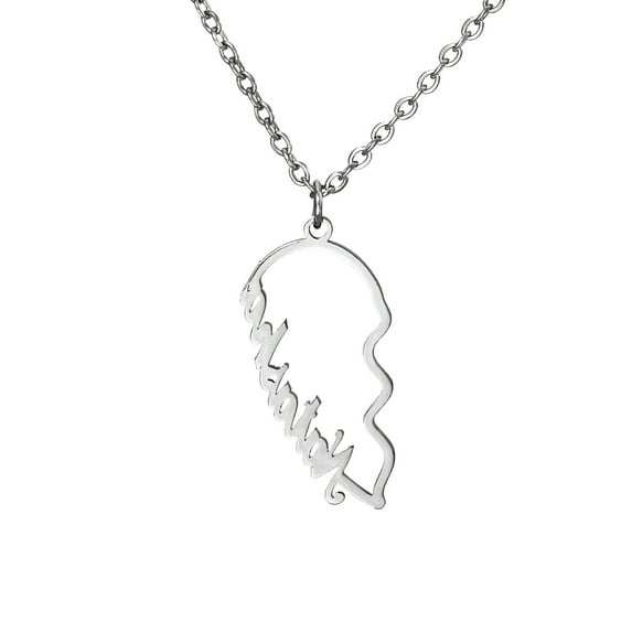 NUNCAD Custom Name Necklace Personalized Name Necklace Gift for Women Gold/Silver/Rose Gold