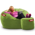 thumbnail image 1 of Puff Cama Matrimonial 2 en 1 con Taburete Baggy Verde Manzana 140 x 180 cm, 1 of 3