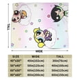 thumbnail image 3 of The Powerpuff Girls Bed Blanket Air Conditioner Quilt Ultra Soft Flannel Blanket All Season Fuzzy Blanket Reversible Fluffy Plush Blanket 60"X50", 3 of 8