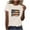 Beige, variant on Fashion Women's Independence Day Printed Casual Short Sleeved T-shirt Top Spring Tops for Women Dark Gray L