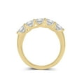 thumbnail image 2 of TimeLe$$ Classics 0.50 CTW Round Lab Grown Diamond Five Stone Wedding Anniversary Stackable Ring Band in 14K Yellow Gold (Ring Size: 8), 2 of 7
