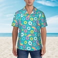 thumbnail image 5 of Picia Donut Gentle Cotton Regular Fit Short Sleeve Casual Hawaiian Shirt for Men-Medium, 5 of 8