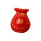 thumbnail image 1 of Figura de bolsa de dinero Feng Shui, florero, maceta de resina creativa para primavera Rojo, 1 of 9