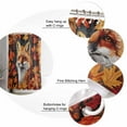 thumbnail image 6 of Fall Orange Maple Leaves Waterproof Fabric Shower Curtain, Autumn Forest Animal Fox Shower Curtain for Bathroom Curtains Bathtubs Hotel Washable Shower Curtains with 12 Hooks Standard 72x72, 6 of 6