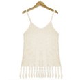 thumbnail image 4 of Chaleco Mujeres Casual Cami Hollow Out Crochet Beach Tank Top Cover Traje de baño Bikinis de playa Ygjytge champán T S para Mujer, 4 of 9