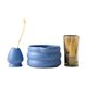 thumbnail image 1 of Juego de 4 piezas para de matcha, soporte para batidor, tazón de té de inicio, regalos, tazón de matcha de cerámica, batidor de matcha para Azul, 1 of 9