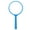 Blue, variant on YAHHU Color Plastic Handle Handheld Magnifying Glass for Reading Students Children, Yellow (5.12 inches / 13.00 cm)[cite: 1]