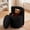 Black, variant on ATHOPE Vanity Chair with Storage, Velvet 360° Swivel Chair with Back, Modern Round Upholstered Bedroom Chair, Comfy Makeup Chair for Dressing, Living Room, No Assembly Required, Beige