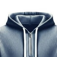 thumbnail image 3 of Timoontee Mens Hoodies Casual Sweatshirts Loose Long Sleeve Tops Spring Fall Drawstring Hoodie Quarter Zip Pullover with Pocket Navy S, 3 of 5