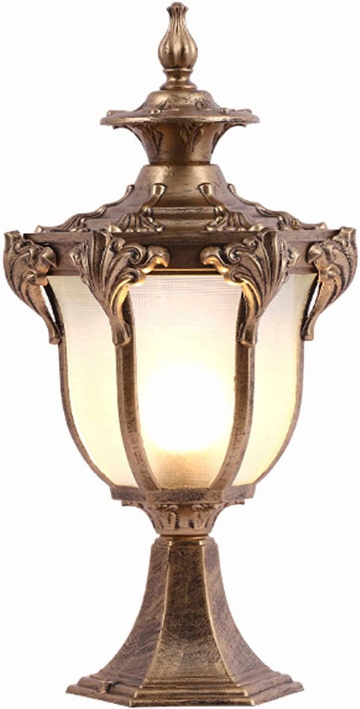 Retro Outdoor Lamp Post Light Fixture Modern Exterior Pole Lantern for Garden Patio Pathway
