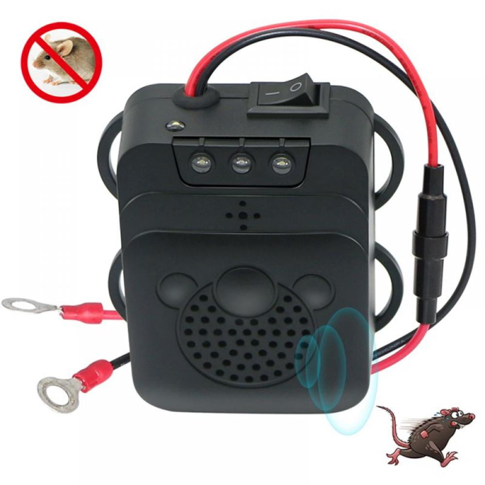 Under Hood Animal Repeller Squirrel Mice Rodent Repellent for Car Engines,  Ultrasonic Mouse Repellent,Non-Toxic Low Power Keep Rodent Marten Away  Protects Car Rircuits 
