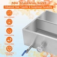 thumbnail image 4 of Maple Syrup Evaporator Pan, Maple Syrup Pan with Thermometer & 3/4" Throttle Valve, Stainless Steel Maple Syrup Boiling Pan for Making Sweet Maple Syrup, 4 of 7