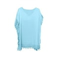 thumbnail image 2 of HAJWOH Women Chiffon Tassel Swimsuit Cover Up Beach Tassel Coverups for Swimwear, 2 of 4