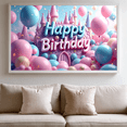 thumbnail image 4 of Happy Birthday Celebration Backdrop Balloon Castle Party Display Pink Pastel Colors Event Festive Background Children Party Decoration Indoor Outdoor, 4 of 4