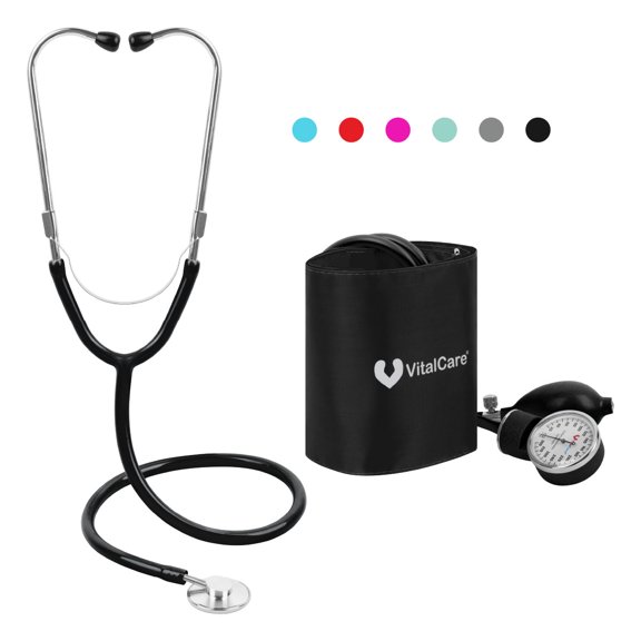 Kit Esfigmomanómetro Aneroide + Estetoscopio Simple VitalCar