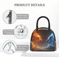 thumbnail image 4 of Rocae Red And Blue Fire Dragon D for Leakproof Lunch Box for Adults, Wide Opening Lunch Tote Bag, Reusable Lunch Cooler Bag, 4 of 6